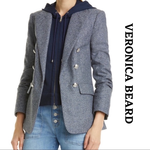 NWT Veronica Beard Beacon Wool Blend Dickey Jacket - Picture 3 of 7